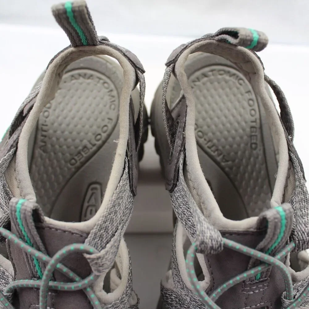 KEEN Whisper Sandals Womens 8.5 Waterproof Hiking Trails Shoes Medium Grey Teal